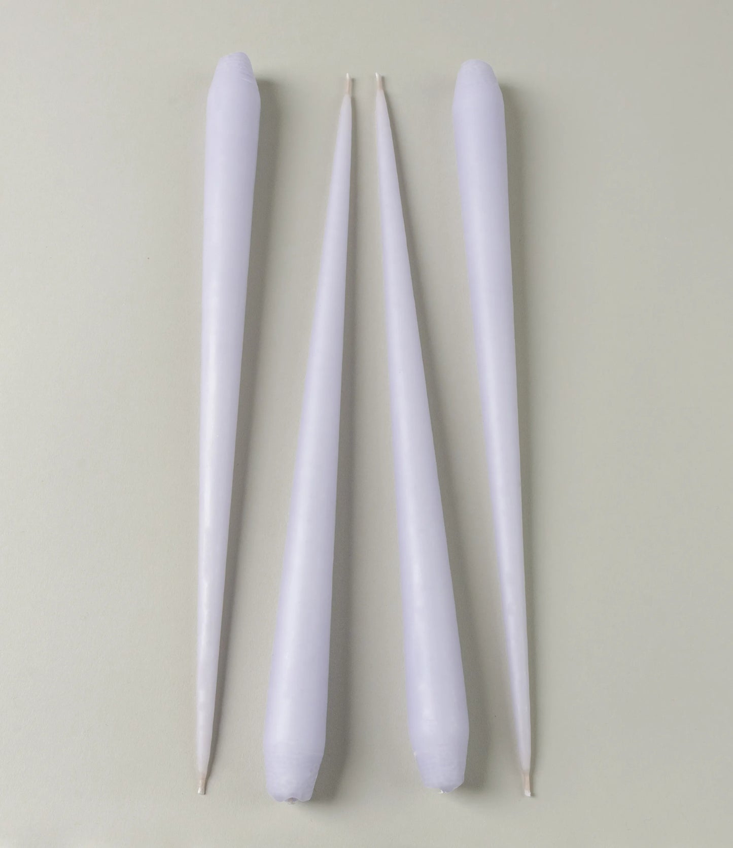 Ester&Erik Taper Candle coming in an airy violet shade. The package contains 4 taper candles of the same shade.