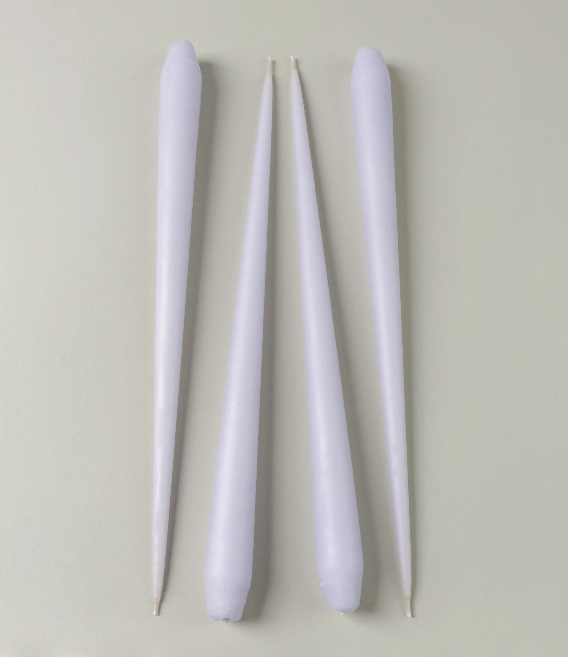 Ester&Erik Taper Candle coming in an airy violet shade. The package contains 4 taper candles of the same shade.